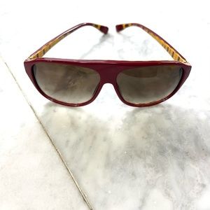 Marc by Marc Jacobs Maroon Red Aviators - No Case